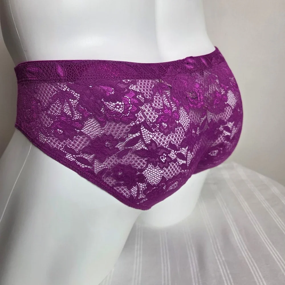Cosabella Men Luxury Italian Floral Lace Comfort Micro Brief Designer Underwear